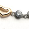 Pulsera Oro Amarillo Laminado 18K Circonias Mod. Corazones